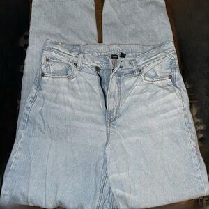 American Eagle Outfitters Light Wash Straight Leg Jeans